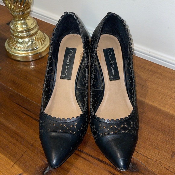 David Aaron Shoes - David Aaron black high heels, women’s size 7 WIDE.